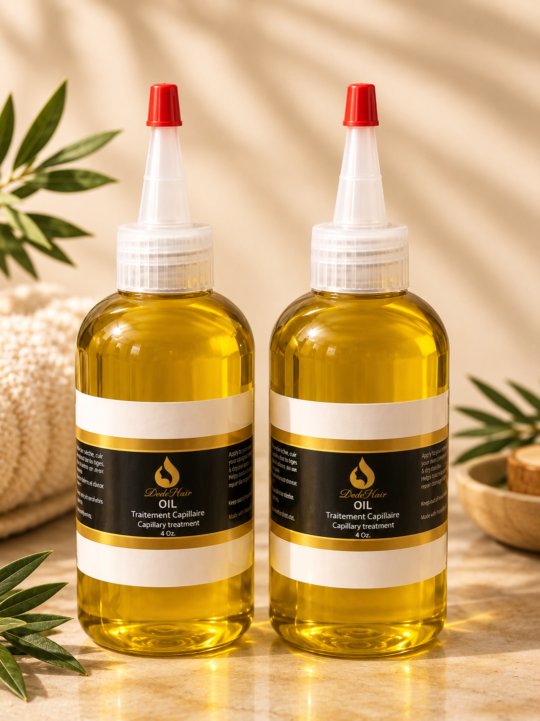 2x (100% All-Natural Hair Oil-4OZ)