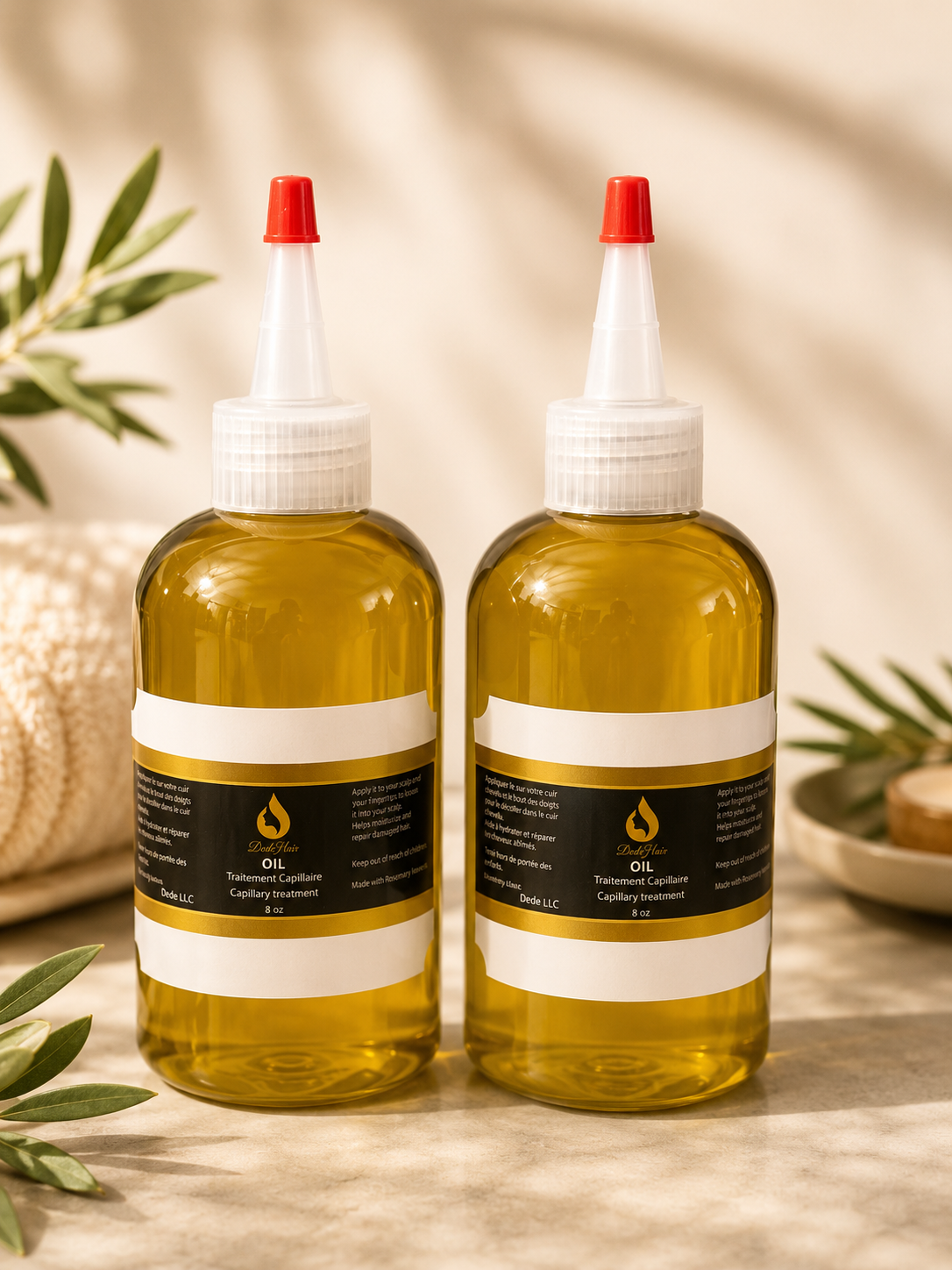 2x (100% All-Natural Hair Oil-4OZ)