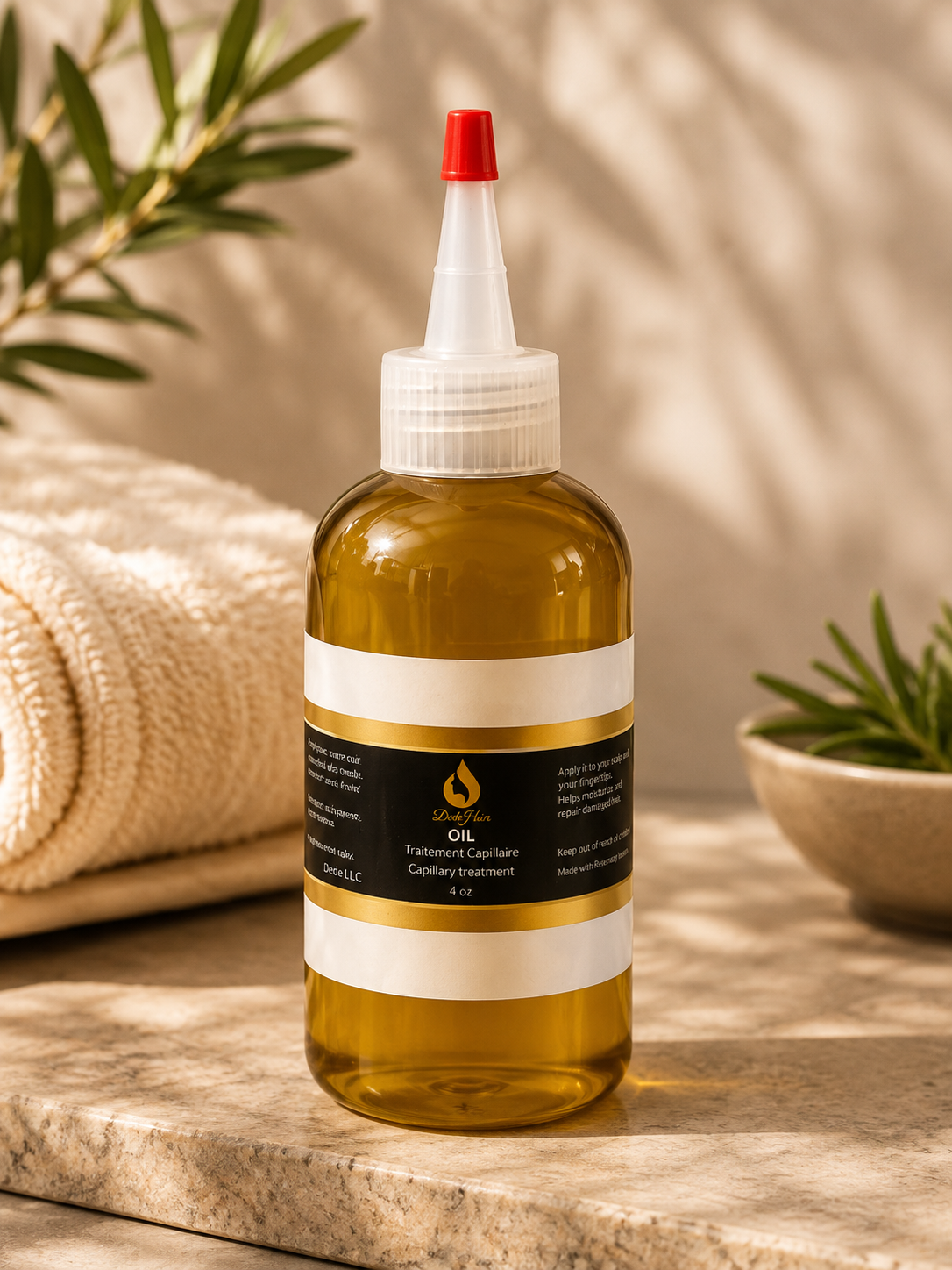 100% All-Natural Hair Oil-4OZ